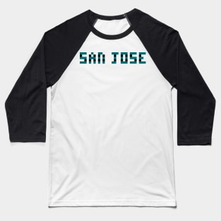 Pixel Hockey City San Jose 2017 Baseball T-Shirt